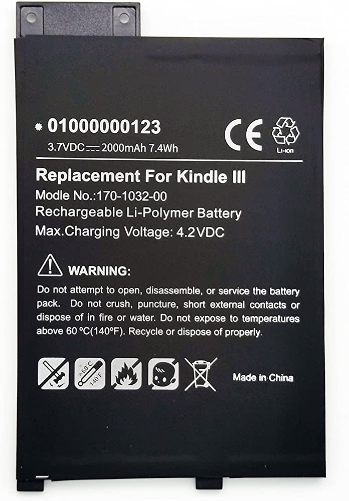 GP-S10-346392-0100,170-1032-00,170-1032-01,S11GTSF01A for Kindle 3 e-Book compatibele Accu