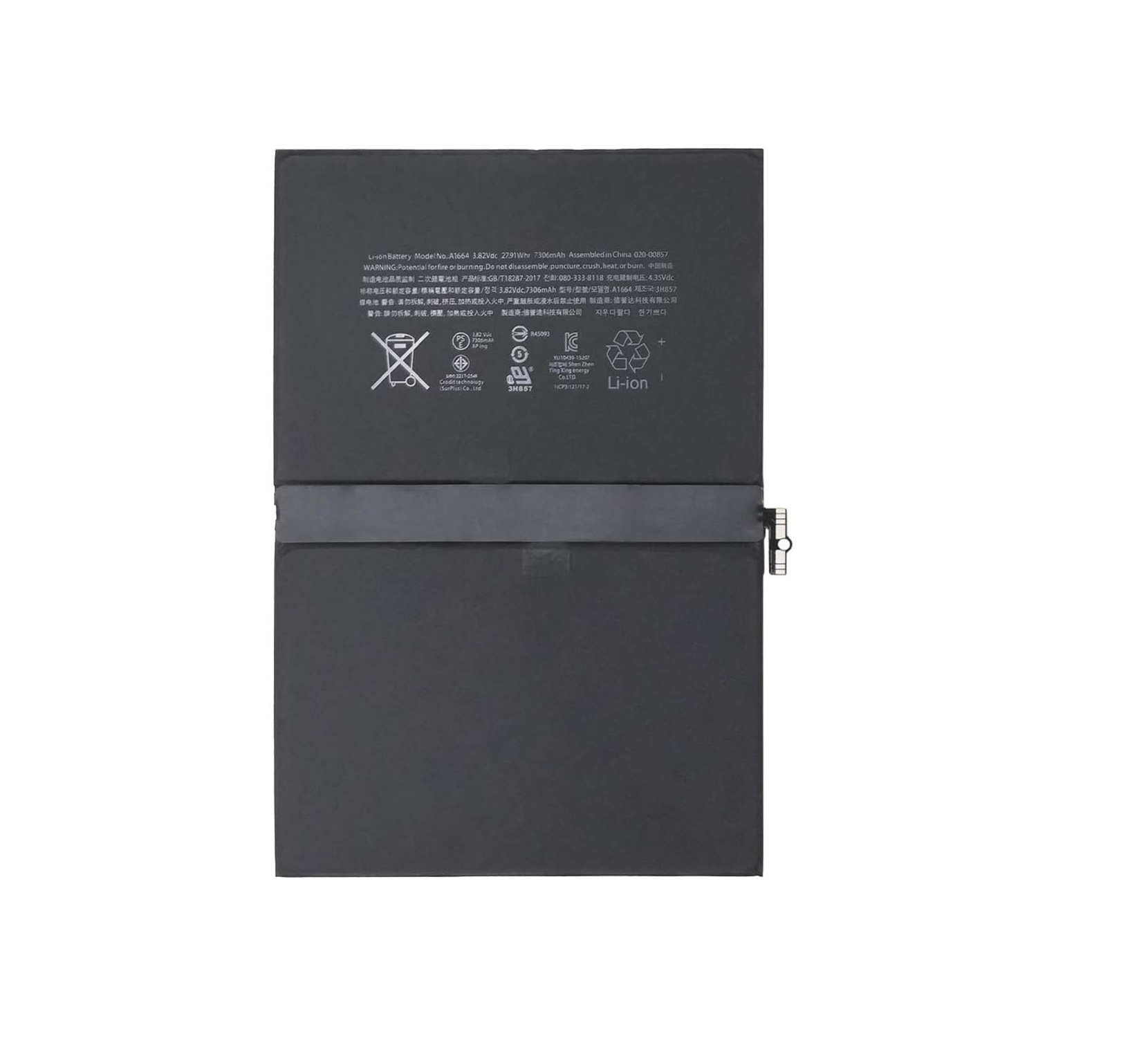 A1664 apple iPad Pro 9.7 2016, A1673 A1674 A1675 iPad 6.3 iPad 6.4 compatibele Accu