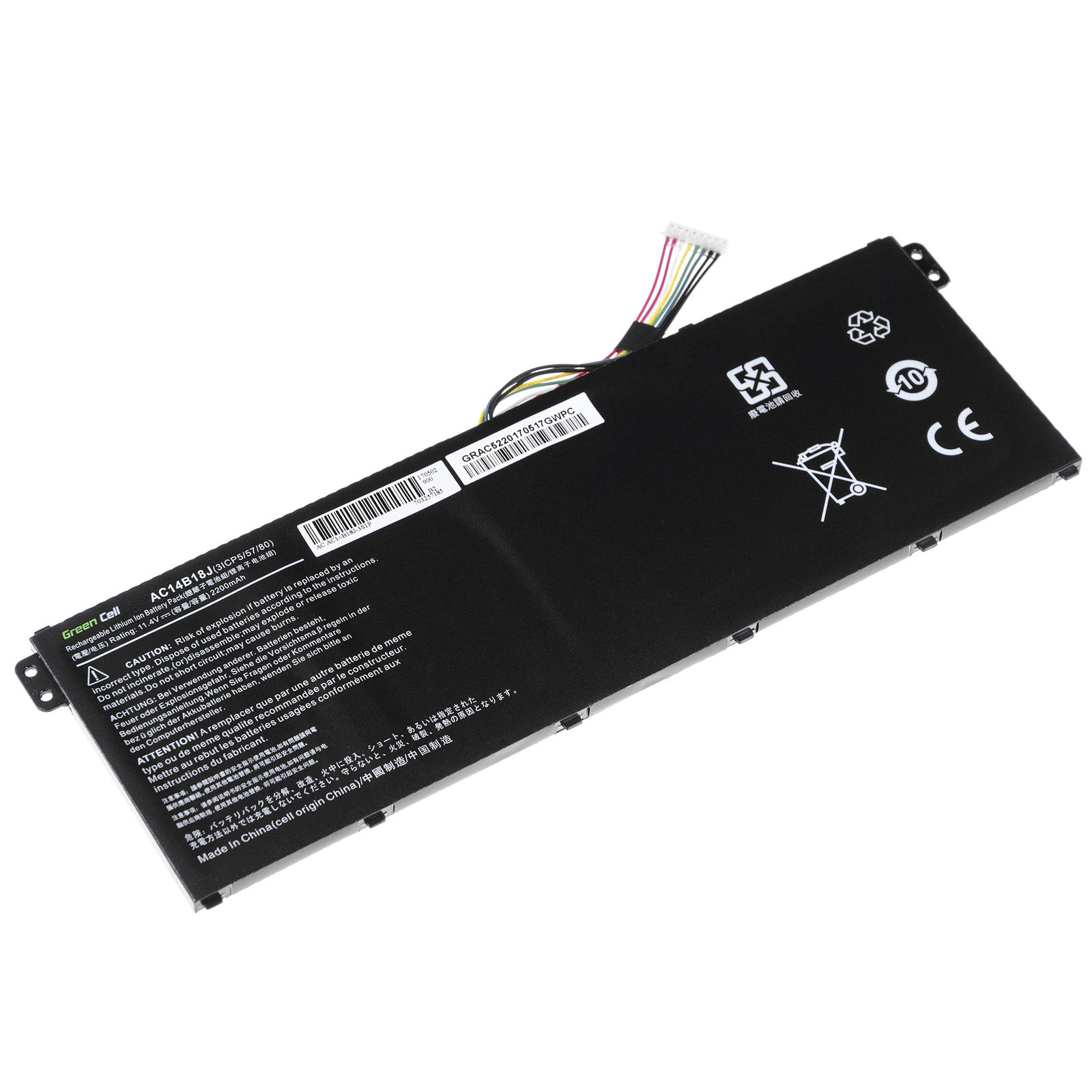 Acer Aspire E 15 ES1-512-C96S ES1-512-P18H ES1-512-P1SM compatibele Accu