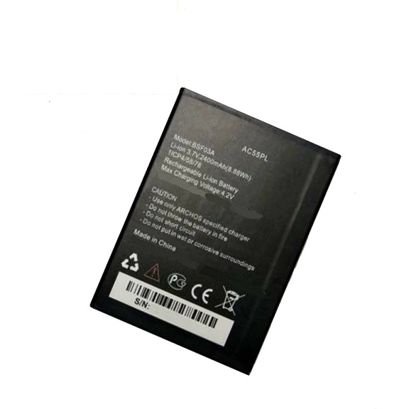 AC55PL BSF03A ARCHOS 55 PLATINUM Handy Smartphone 2400mah compatibele Accu