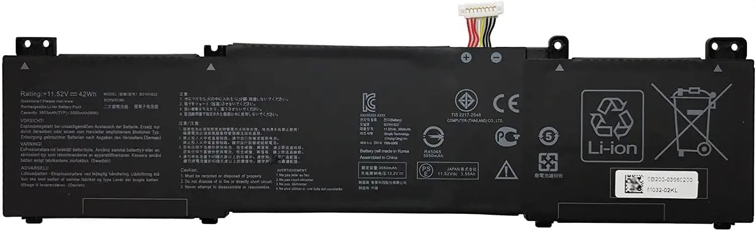 B31N1822 B31Bi2H 0B200-03220000 ASUS UM462DA UX462DA UX462D compatibele Accu