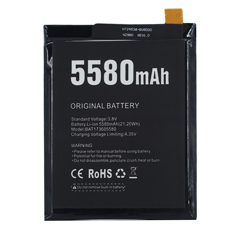 DOOGEE S60, DOOGEE S60 LITE 5580mAh 3.8V compatibele Accu