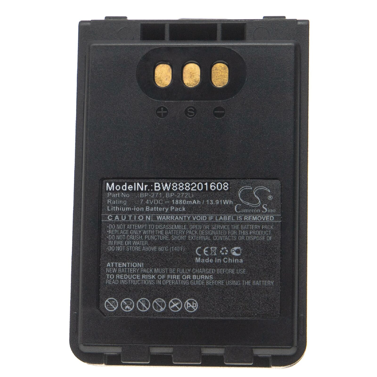 ICOM ID-31A, ID-31E, ID-51A, ID-51E, BP-271, BP-272Li compatibele Accu