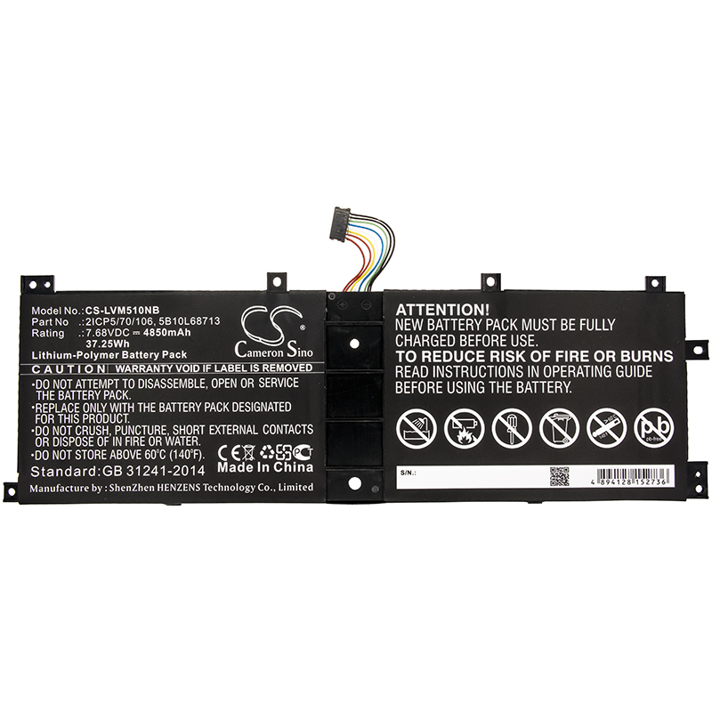 Lenovo Ideapad Miix 5 pro 510-12 LH5B10L68713 10L677 278 BSNO4170A5-LH compatibele Accu
