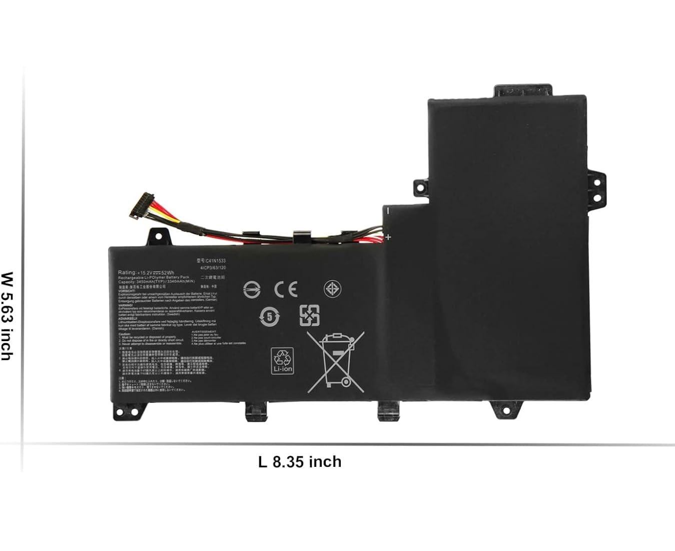 C41N1533 Asus ZenBook Flip Q524UQ BBI7T14 UX560UQ UX560UX Zenfone Flip UX560UX FJ020R FZ017T 0B200-02010200 compatibele Accu