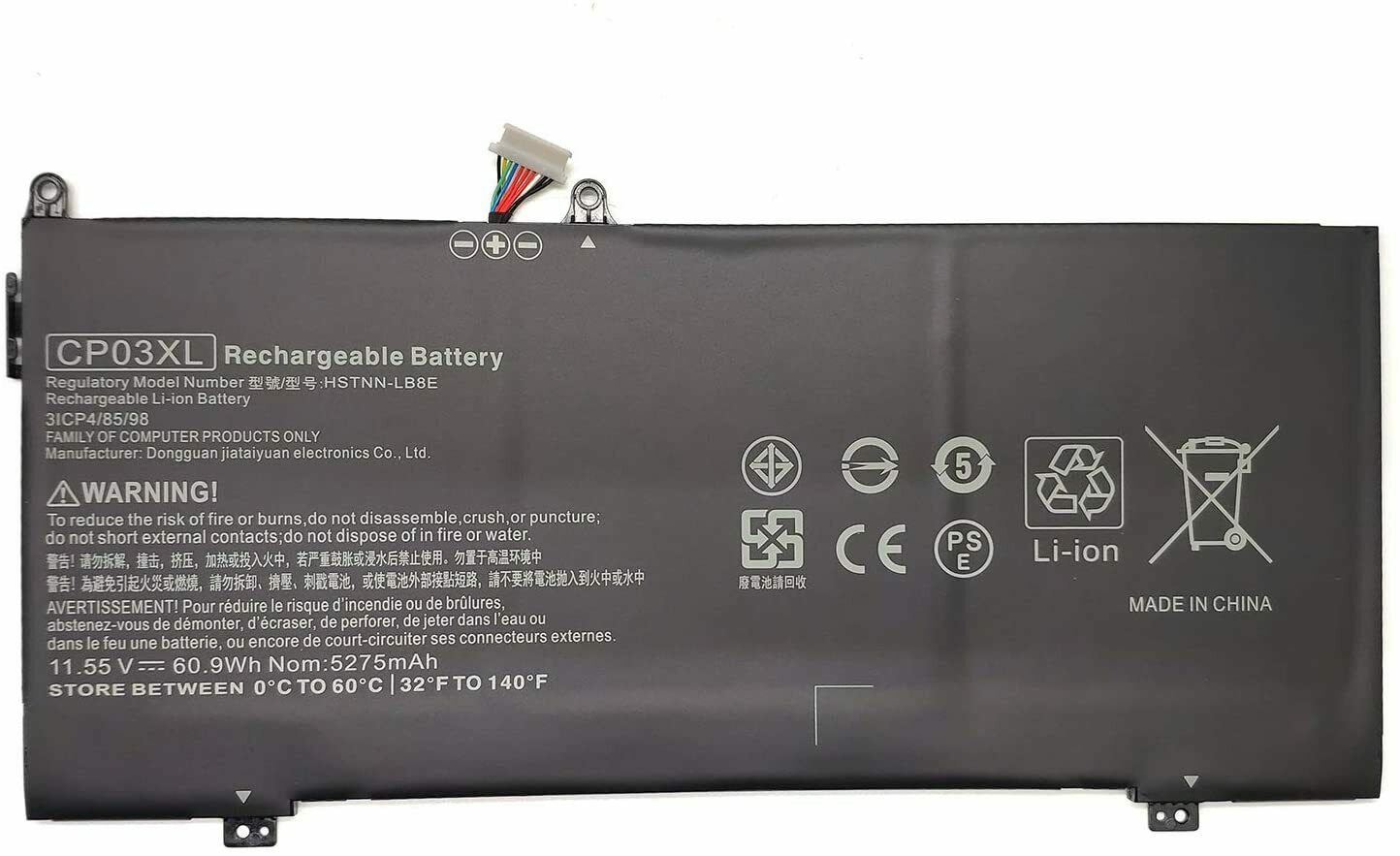 CP03XL HP Specter X360 13 929066-421 929072-855 TPN-Q199 HSTNN-LB8E compatibele Accu