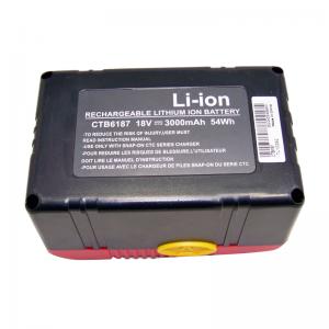 Snap on CTB6187 CTB6185 CTB4187 CTB4185 Lithium-Ion 18V 3.0Ah compatibele Accu