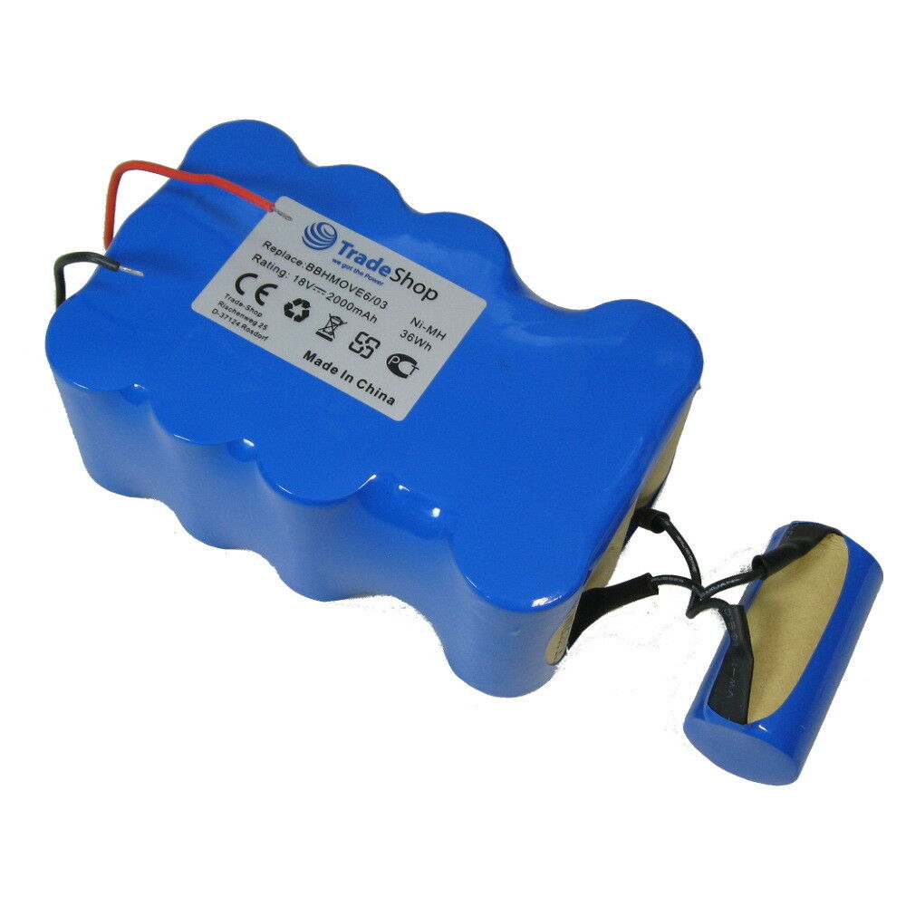 18V 2000mAh Ni-MH Bosch BBHMOVE4 BBHMOVE6 03 compatibele Accu