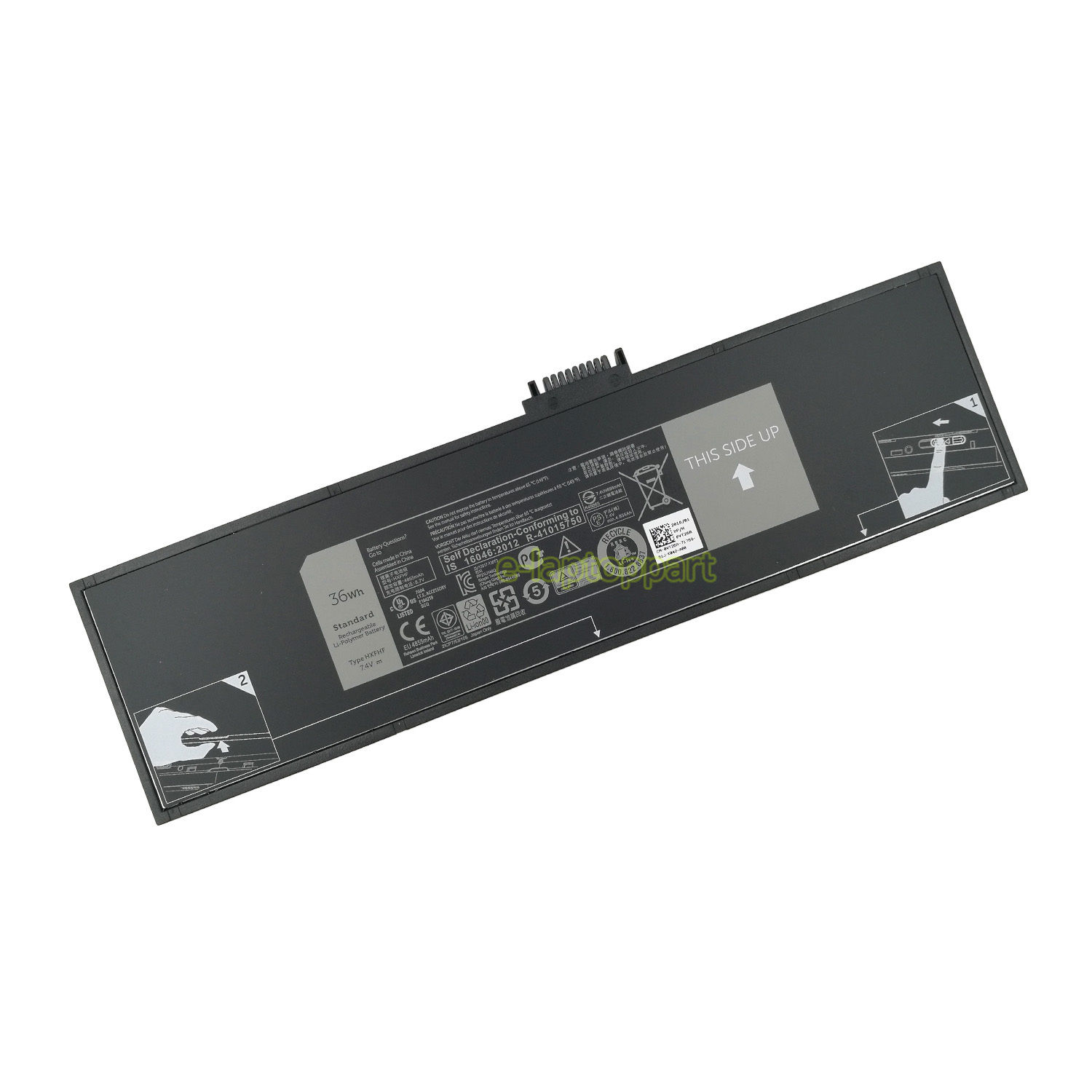 36Wh HXFHF Dell Pro 8 T07G Venue 11 Pro 7130 7139 7140 T07G001 compatibele Accu - Klik op de afbeelding om het venster te sluiten