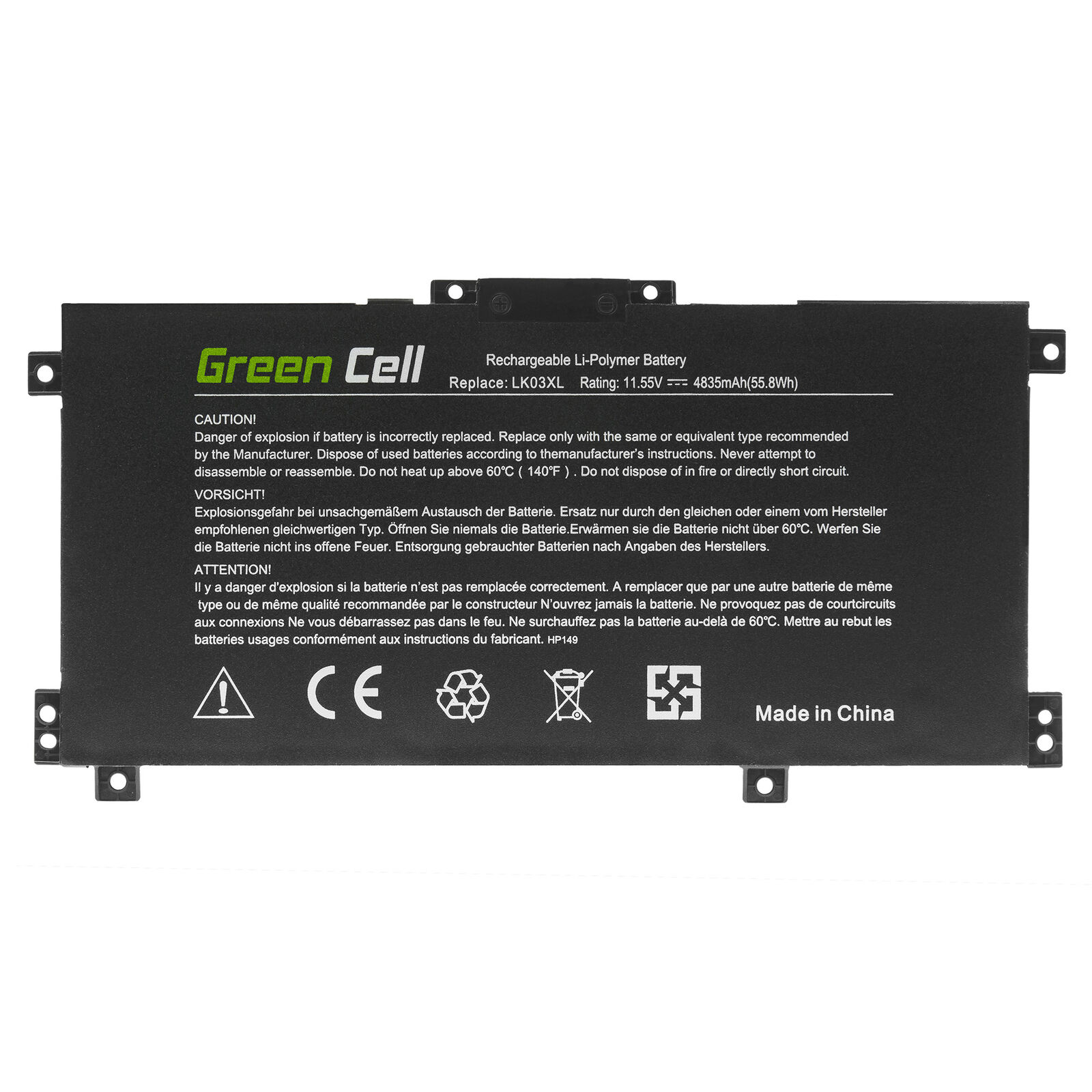 HP Envy 17-AE140NG 17-AE141NG 17-AE142NG 17-AE143NG 17-AE151NR compatibele Accu