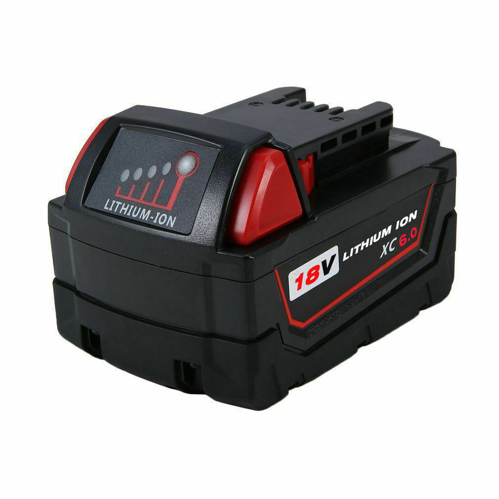 18V 6,0Ah Milwaukee M18 48-11-1828 48-11-1852 compatibele Accu