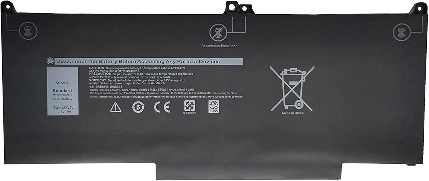 Dell Latitude 5300 5310 7300 7400 Type: MXV9V 5VC2M N2K62 829MX CR8V9 WXW80 K4Y2J compatibele Accu