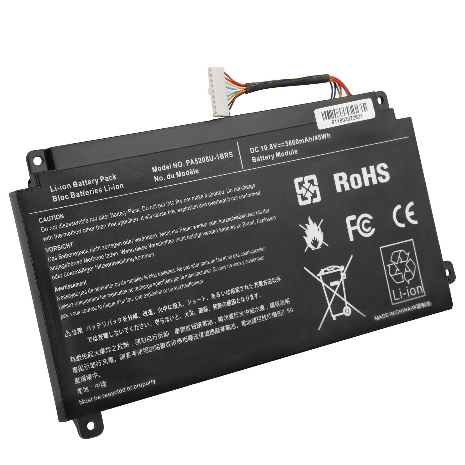 Toshiba Satellite Radius 15 P50W-C-10H P50W-C-10J compatibele Accu