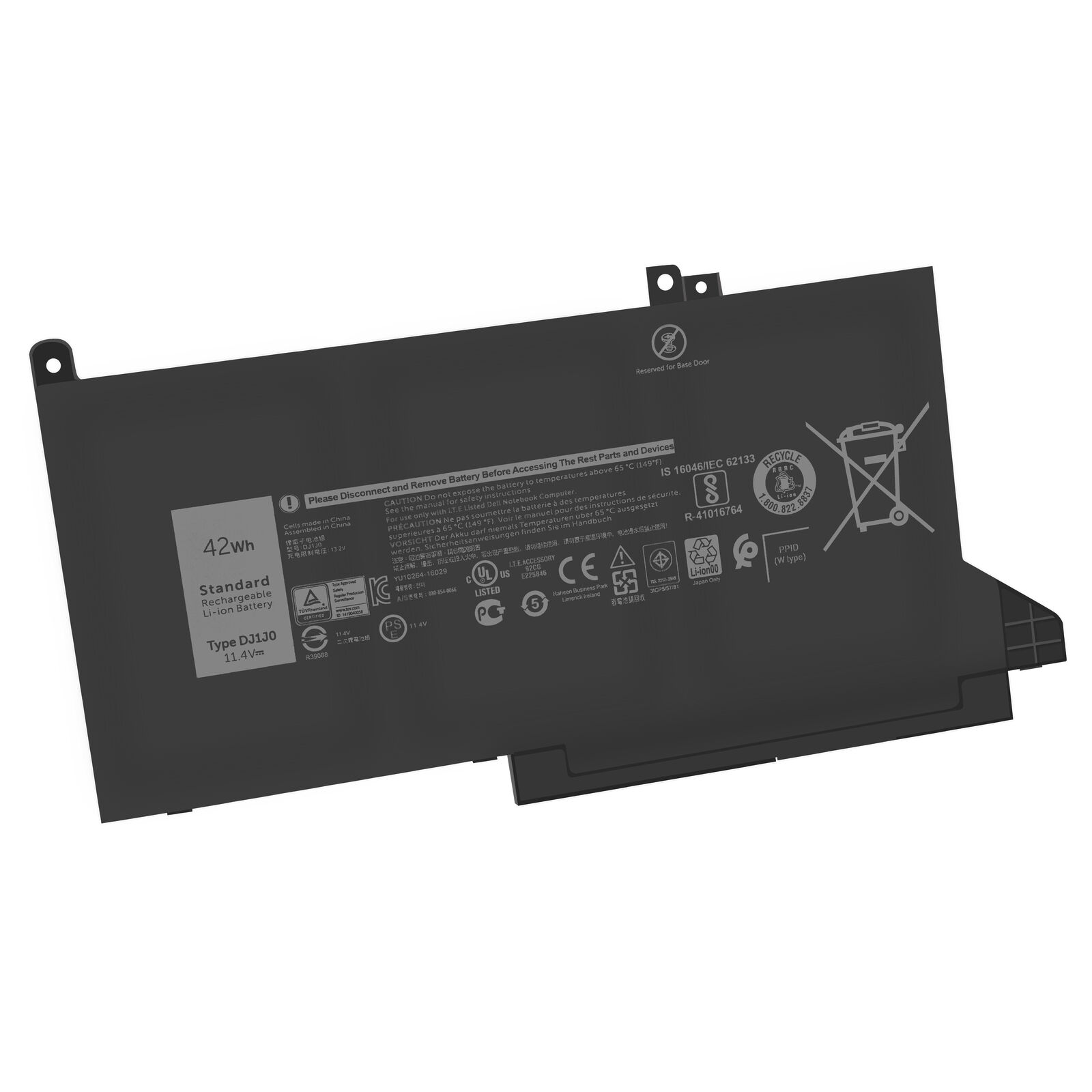 11.4V 42WH DJ1J0 PGFX4 9W9MX 451-BBZB Dell Latitude E7480 E7490 7280 compatibele Accu