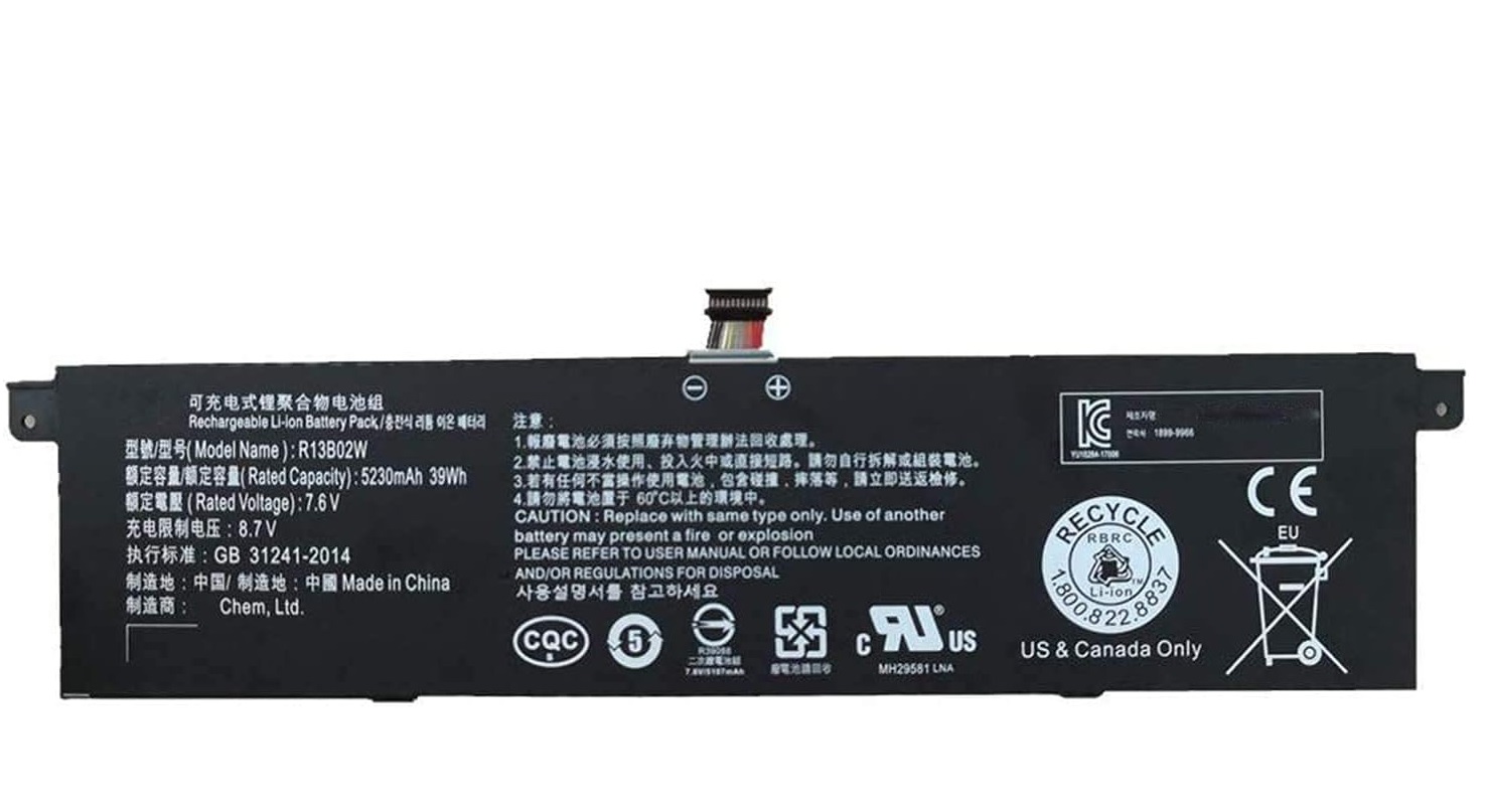 R13B01W R13B02W 7.6V 39Wh Xiaomi Mi Air 13.3 Inch Series TM1613 TM1604 161301 compatibele Accu