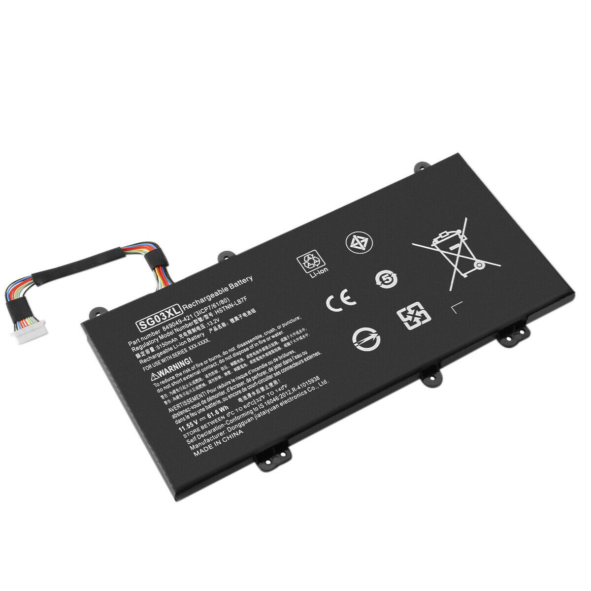 5150mAh 11.55V SG03XL HSTNN-LB7E SG03061XL HP Envy 17-u011nr 17t-u000 compatibele Accu