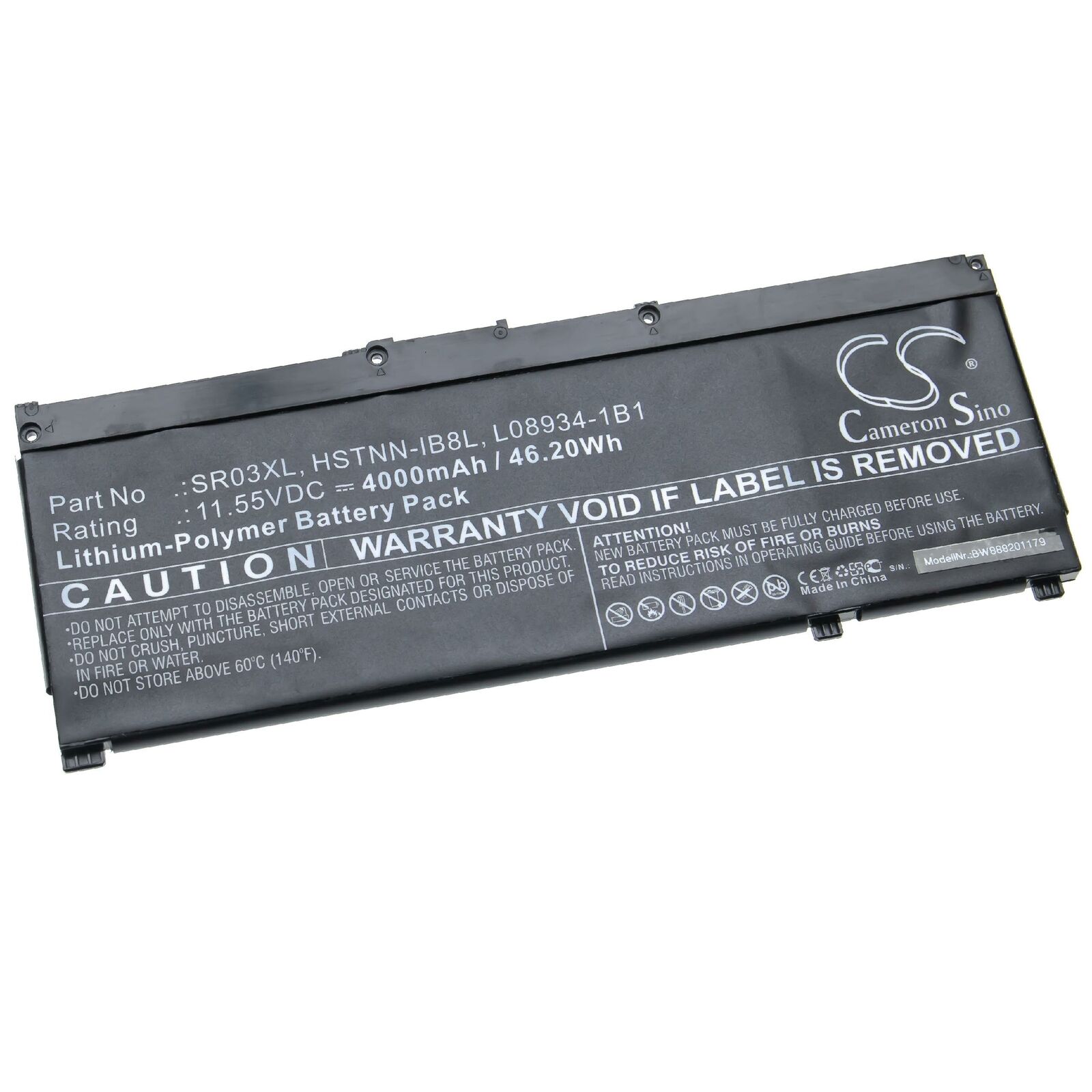 HP 11.55V HSTNN-IB8L, L08855-855, L08934-1B1, SR03XL compatibele Accu - Klik op de afbeelding om het venster te sluiten