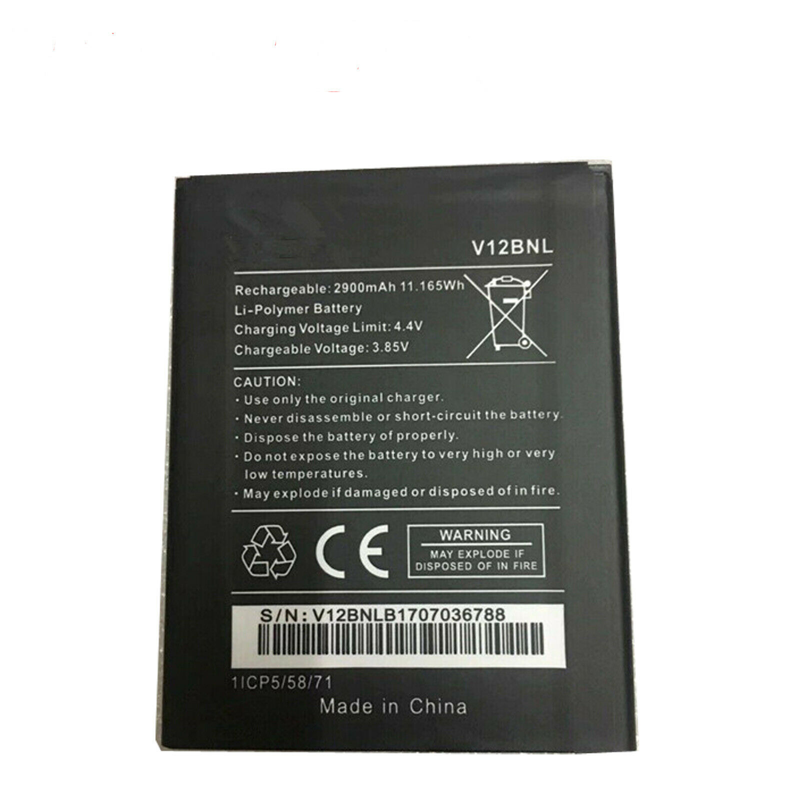 v12bnl Harry 2 Tommy 3 Plus View 2900mah compatibele Accu