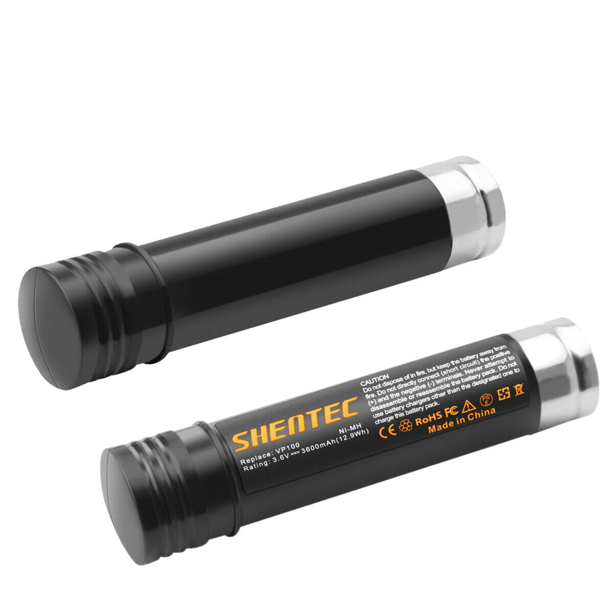 2X 3.6V 3600mAh Ni-MH Black & Decker 383900-004,151 995-02,388183-00 ,VP100 compatibele Accu
