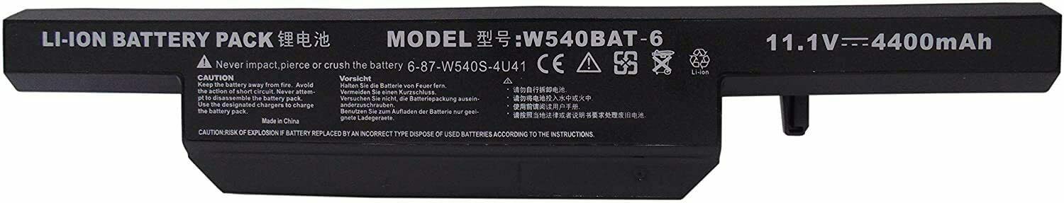 W540BAT-6 CLEVO W55EU Aquado M1519 Terra 1529h W550EU W550SU compatibele Accu - Klik op de afbeelding om het venster te sluiten