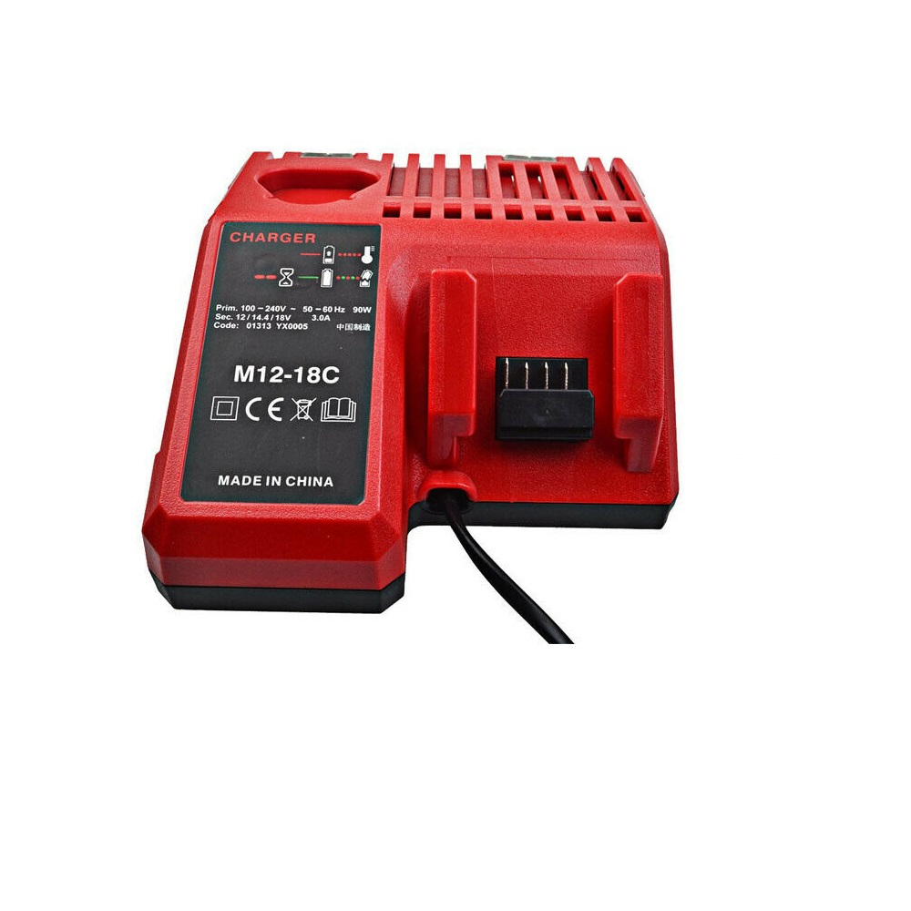 batterij oplader Milwaukee M18 M18B4 M18BX 48-59-1812 48-59-1840 Li-ion - Klik op de afbeelding om het venster te sluiten